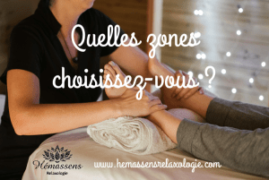 Massage personnalisé zones à masser
