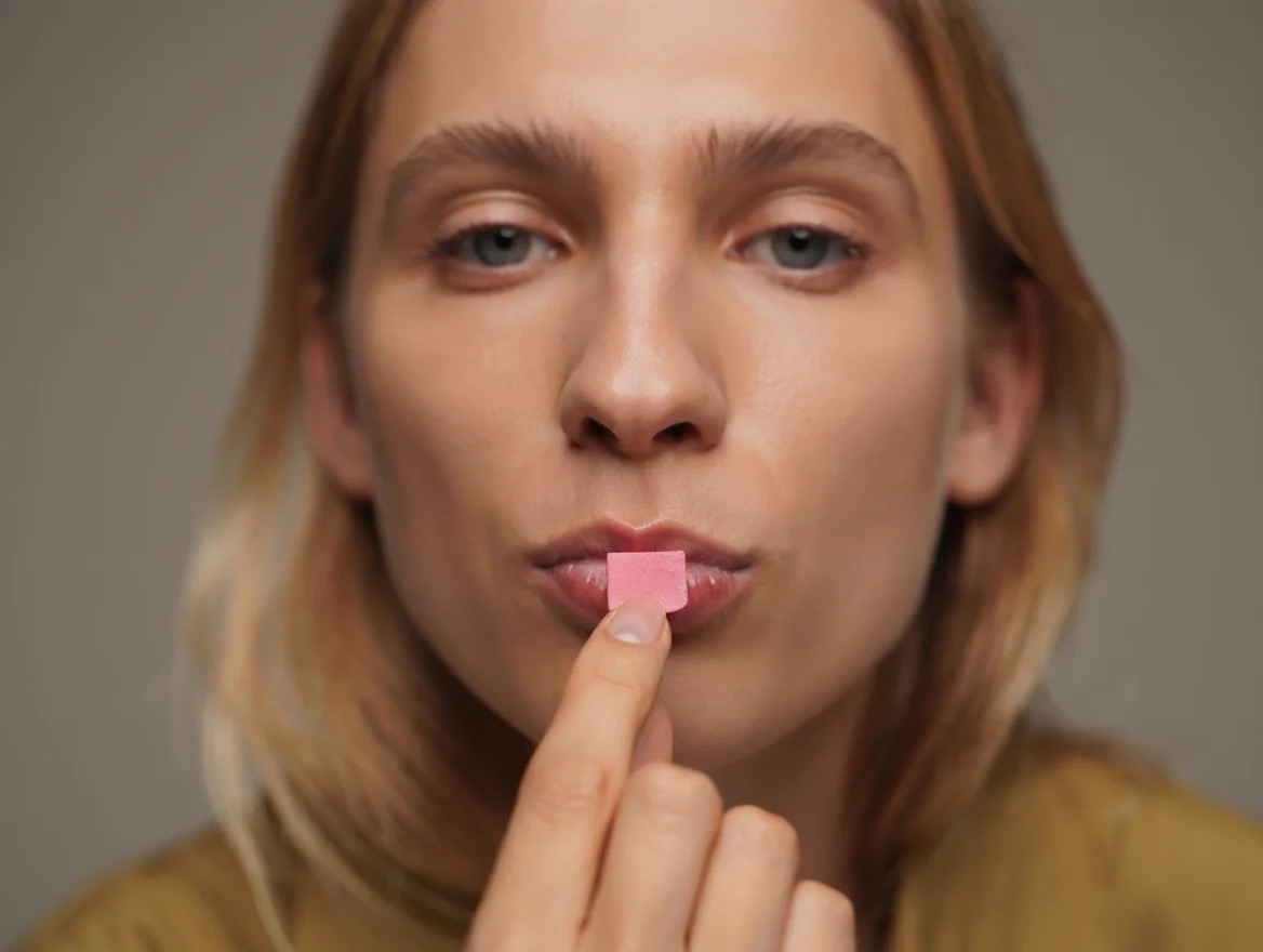 Chewing-gum bouche sèche